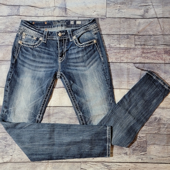 Miss Me Denim - Miss Me 28 mid rise easy skinny denim jeans